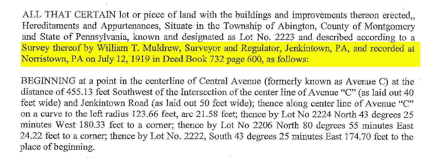How to write legal land descriptions